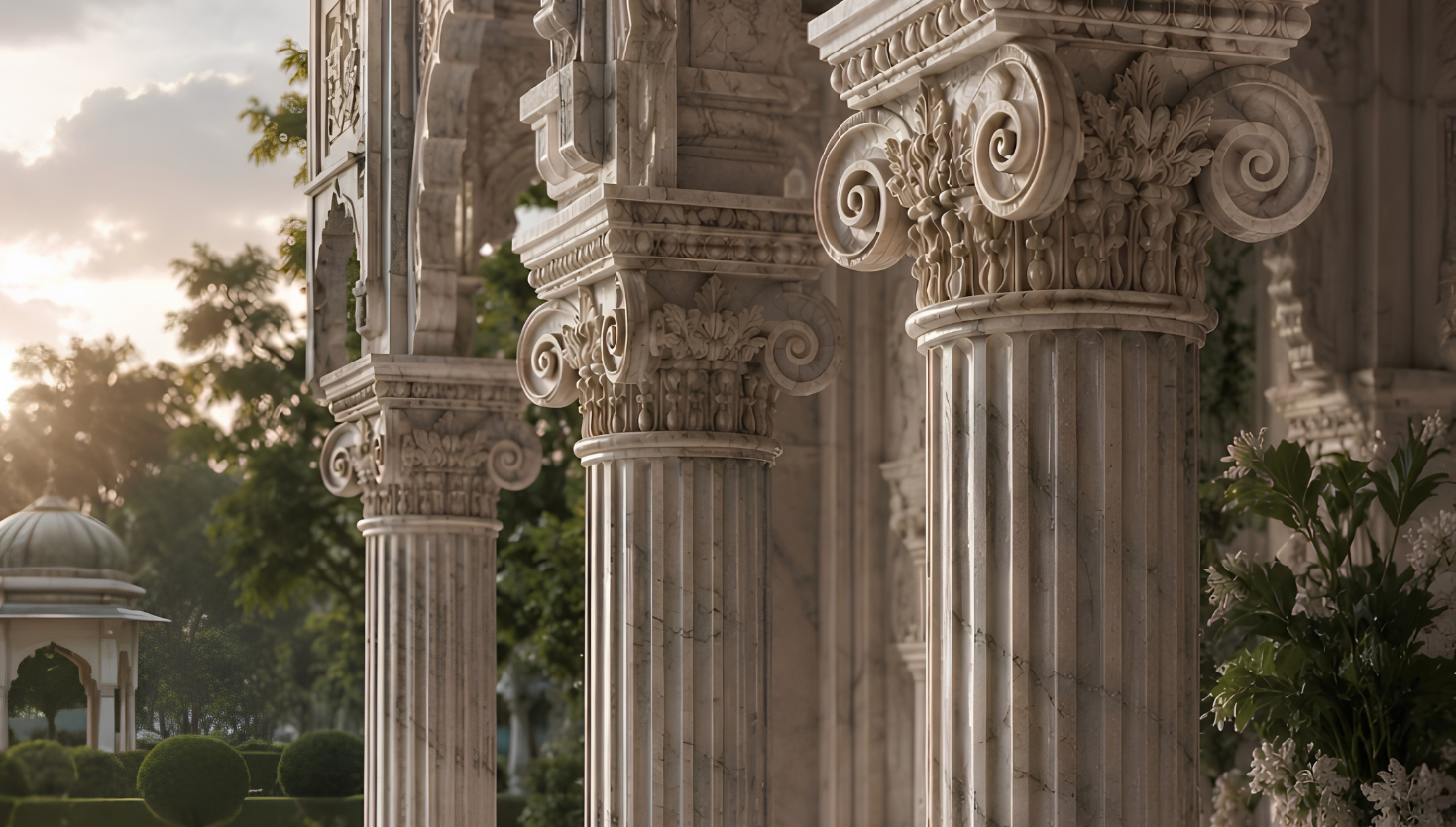 Architectural Elements in Makrana marble