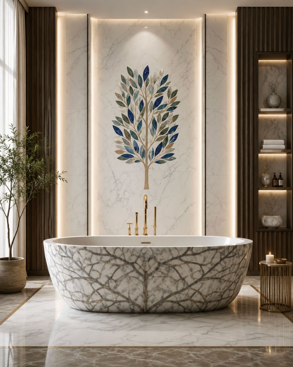 The Bath Collection in Makrana marble by Everstone — 1