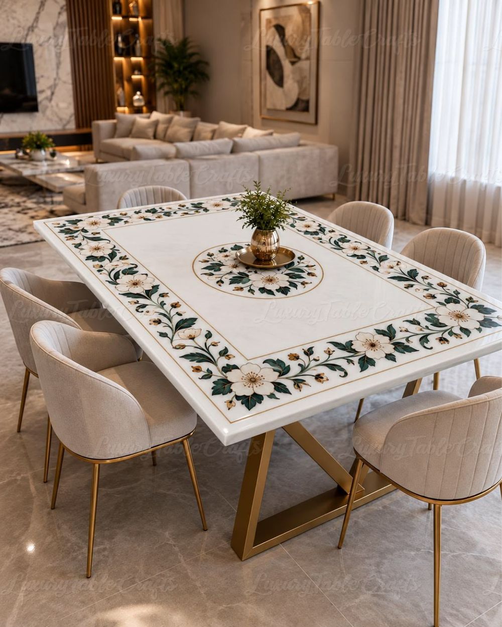 Dining Tables in Makrana marble by Everstone (8)