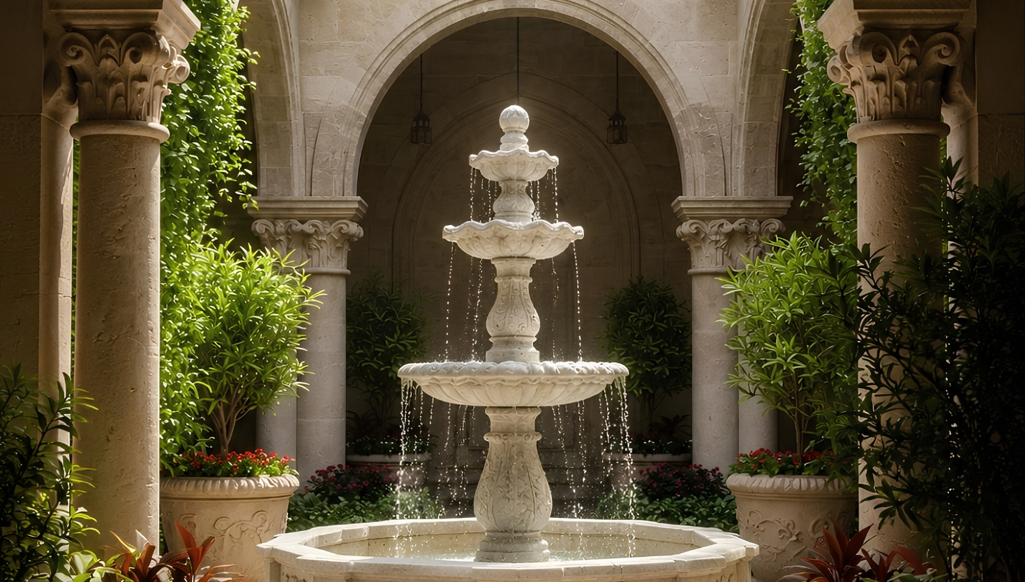 Fountains & Water Features in Makrana marble