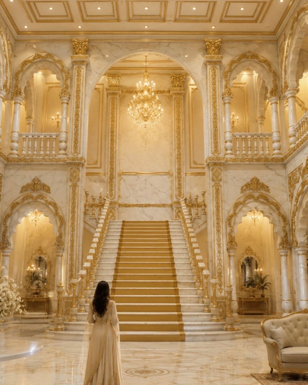 Grand Staircases in Makrana marble by Everstone — 21