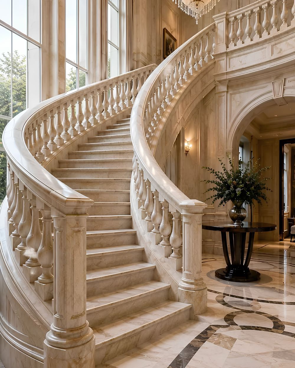 Grand Staircases in Makrana marble by Everstone (32)