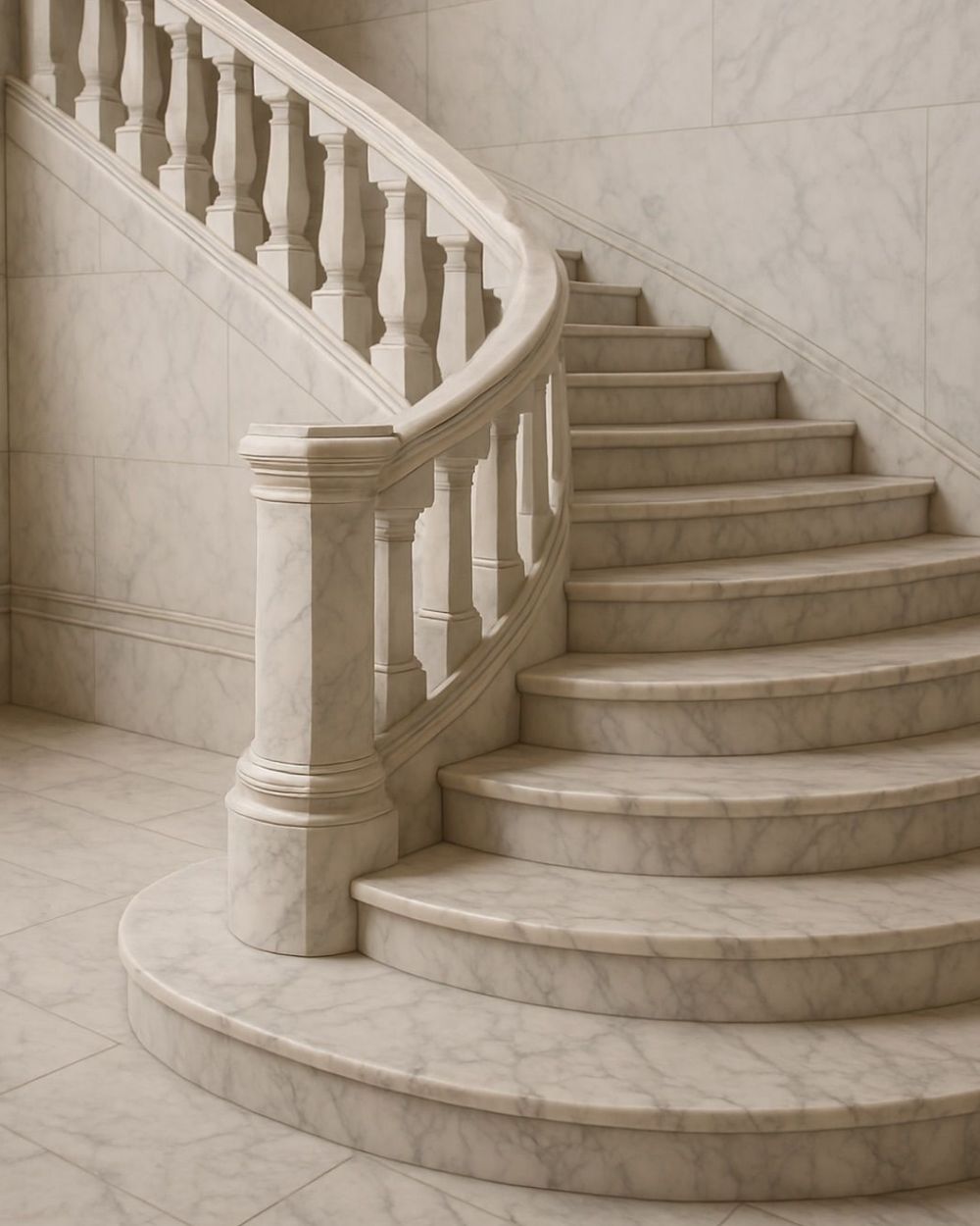 Grand Staircases in Makrana marble by Everstone (33)