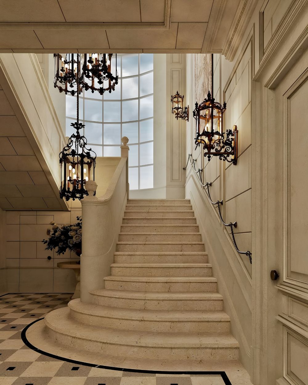 Grand Staircases in Makrana marble by Everstone (34)