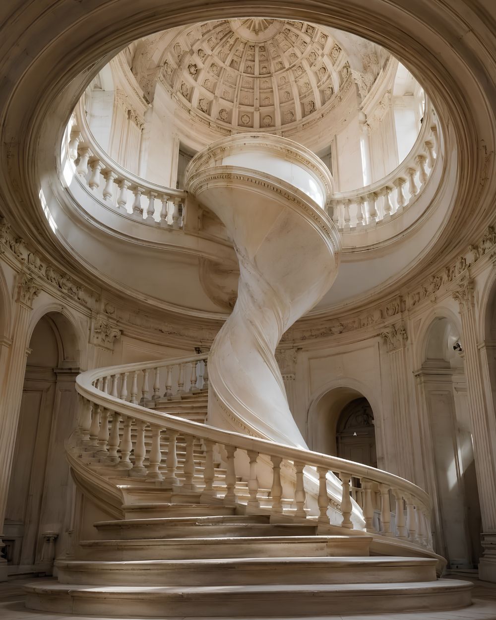 Grand Staircases in Makrana marble by Everstone (39)