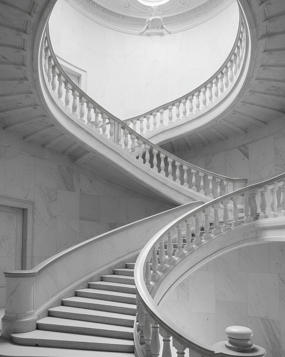 Grand Staircases in Makrana marble by Everstone (40)