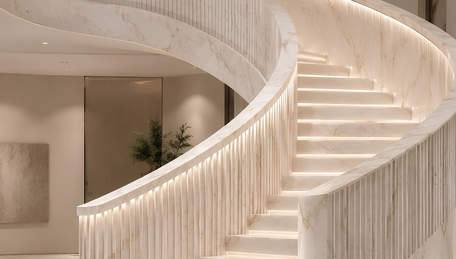 Grand Staircases in Makrana marble