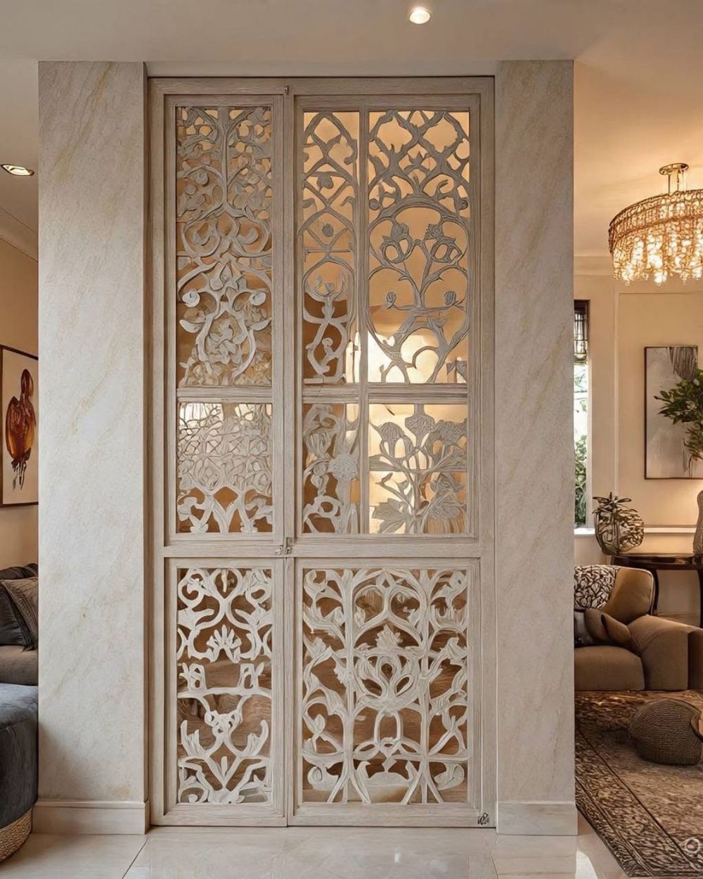 Jaali & Lattice Screens in Makrana marble by Everstone (11)