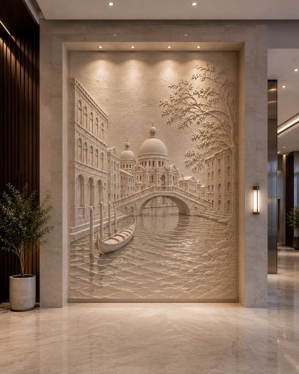 Murals & Wall Cladding in Makrana marble by Everstone (15)