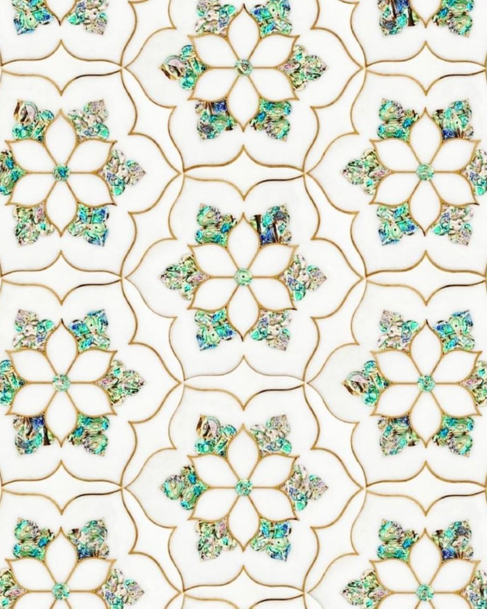 Pietra Dura & Statement Floors in Makrana marble by Everstone — 22