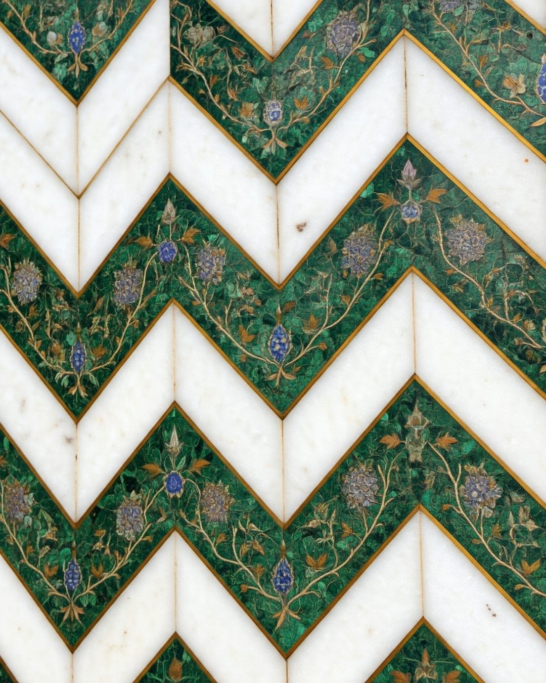 Pietra Dura & Statement Floors in Makrana marble